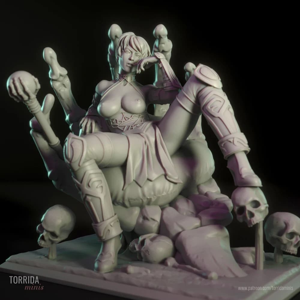 Evil Lyn — Miniatura 3D Fantasia Sombria | Torrida Minis