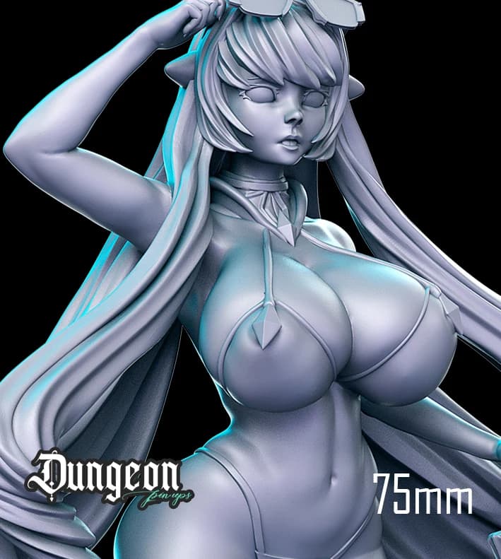 Alice — Miniatura 3D Pin-up de Verão | RN Estudio