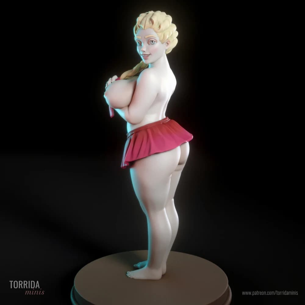 Rainha Catherine — Miniatura 3D Pin-up Clássica | Torrida Minis