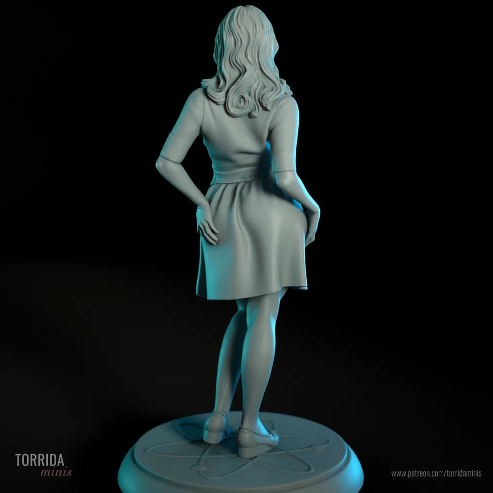 Bernadette — Miniatura 3D Pin-up Geek | Torrida Minis