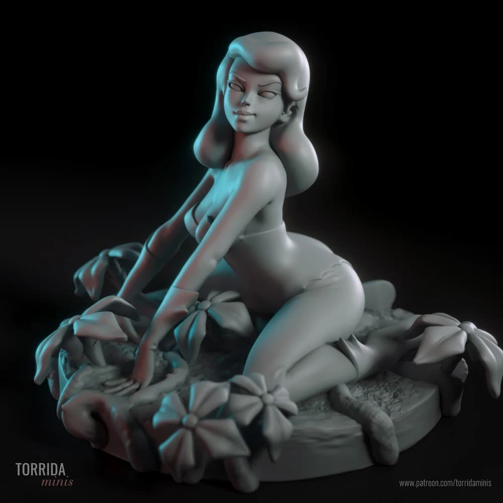 Hera Venenosa — Miniatura 3D Pin-up Fantasia | Torrida Minis