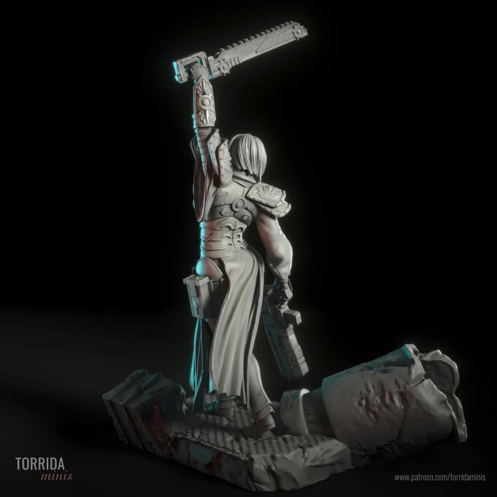 Irmã da Pureza — Miniatura 3D Fantasia Sci-Fi | Torrida Minis