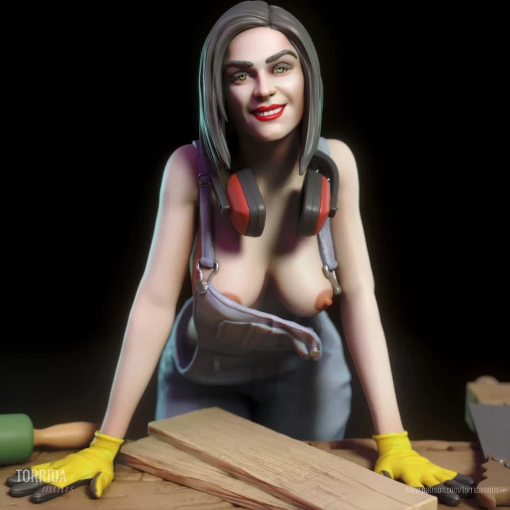 Kate — Miniatura 3D Marceneira | Torrida Minis