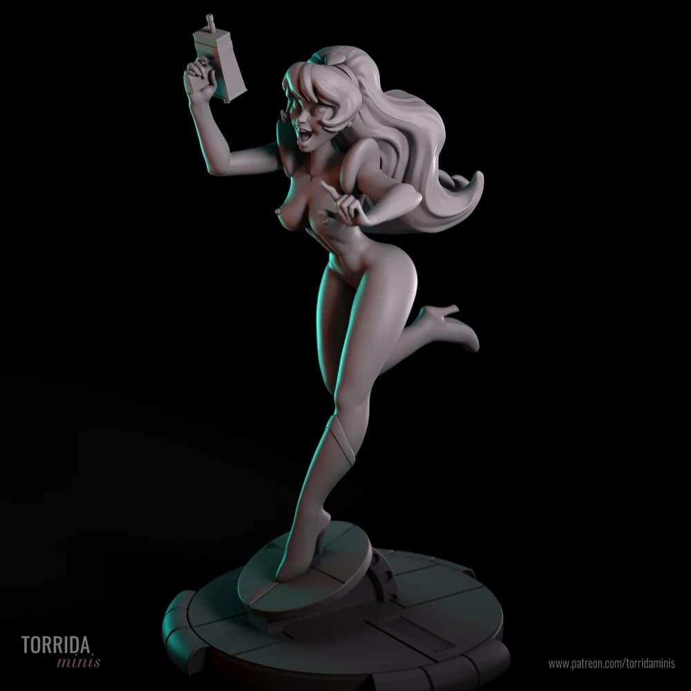 Kimberly — Miniatura 3D Sci-Fi Retrô | Torrida Minis