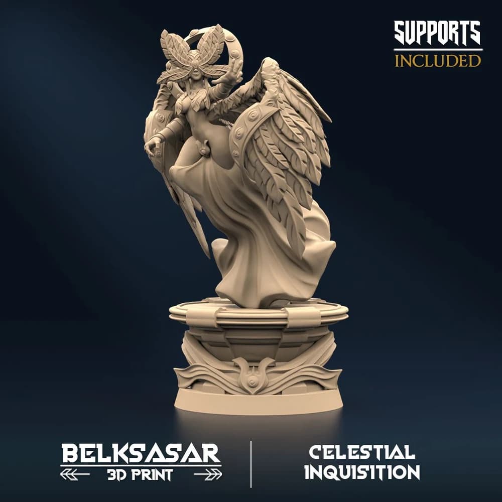 Júri da Inquisição B — Miniatura 3D Fantasia Celestial | Belksasar