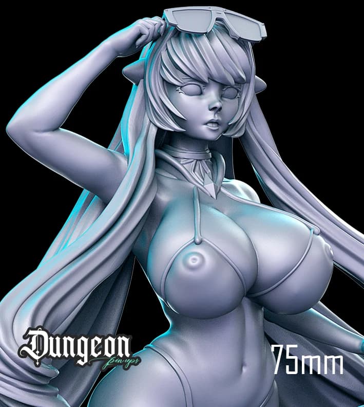 Alice — Miniatura 3D Pin-up de Verão | RN Estudio