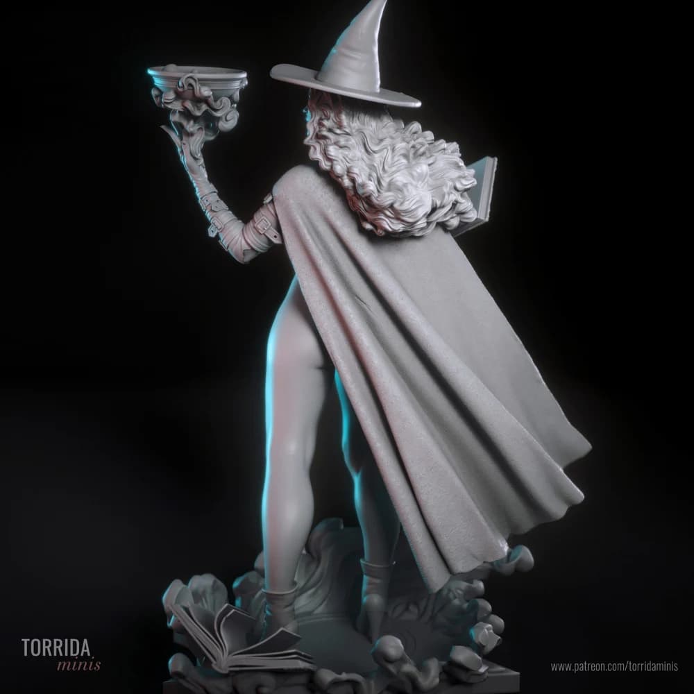Tasha — Miniatura 3D Feiticeira Fantasia | Torrida Minis