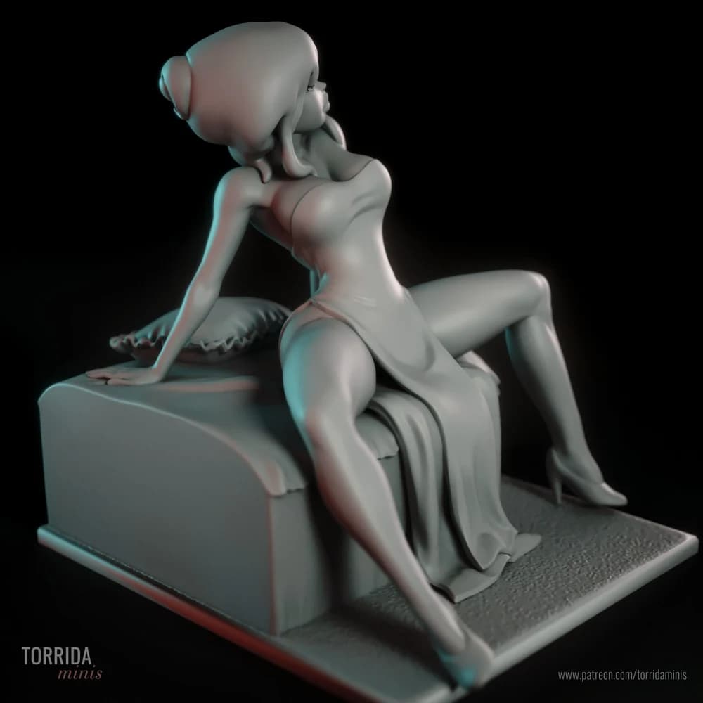 Holli Would — Miniatura 3D Pin-up Cartoon | Torrida Minis