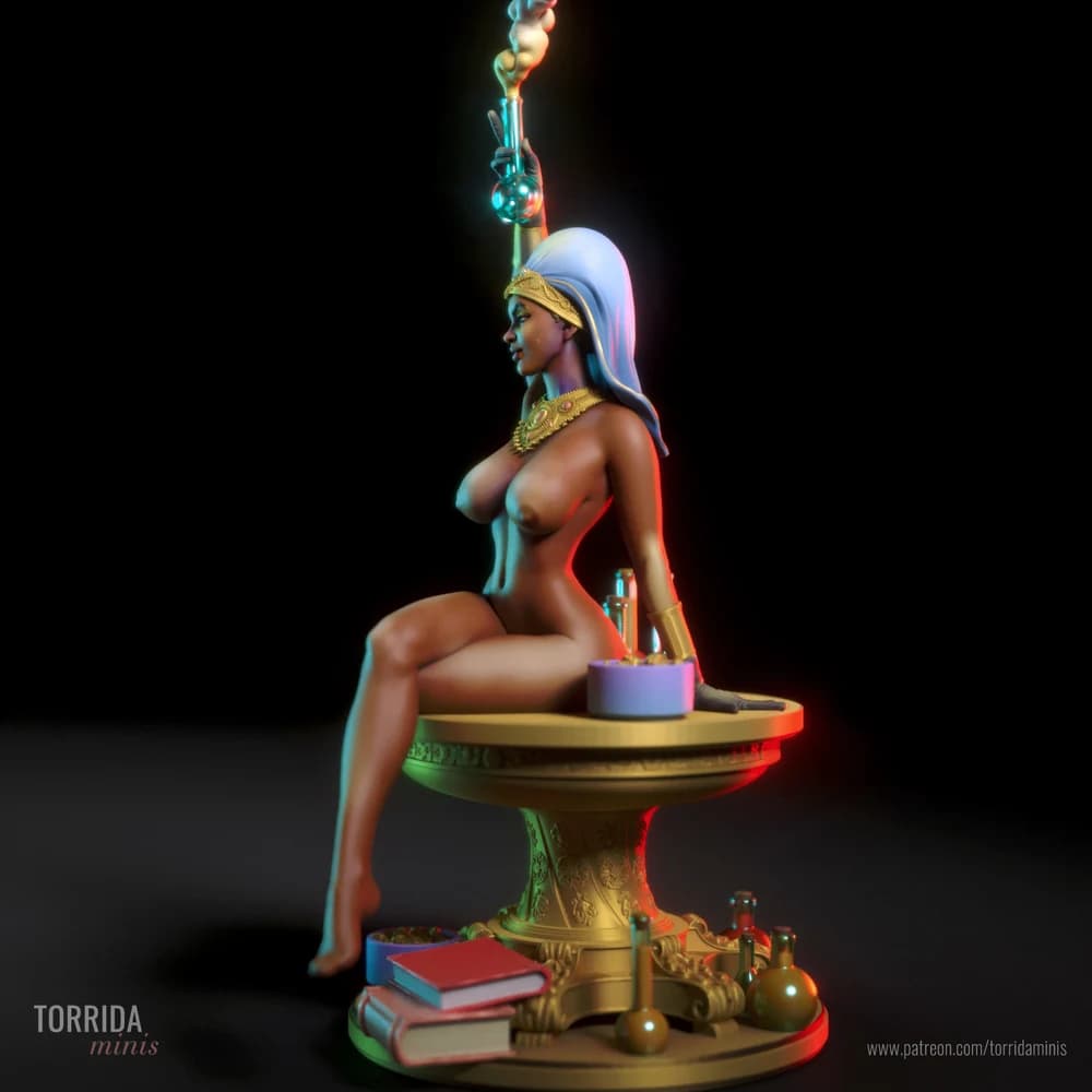 Jahzara — Miniatura 3D Fantasia Oriental | Torrida Minis