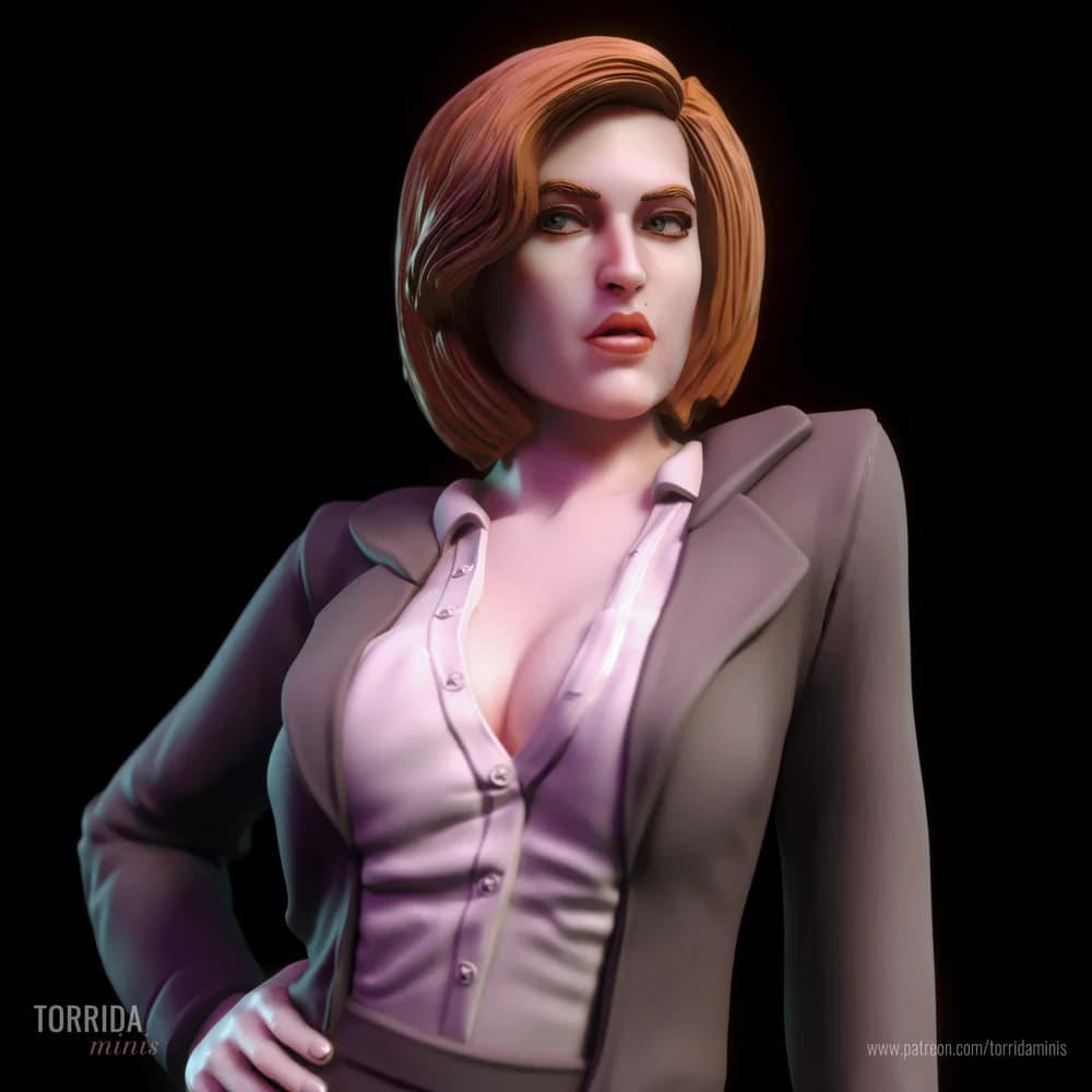 Dana Scully — Miniatura 3D Investigadora | Torrida Minis