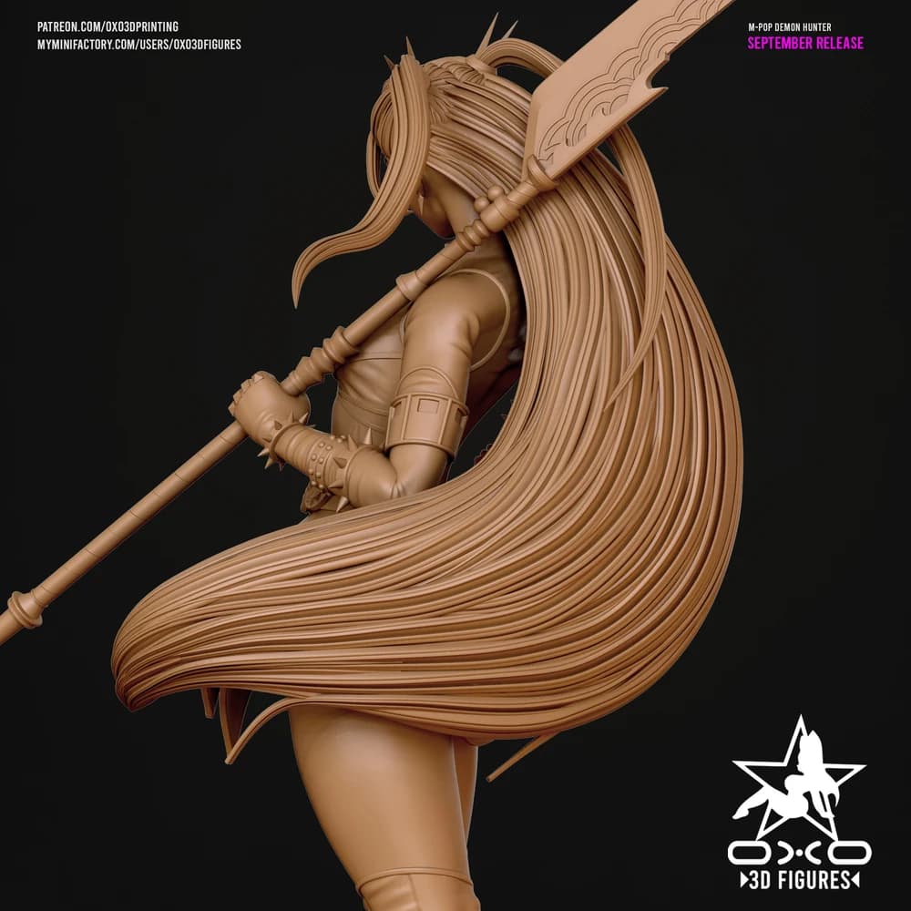 Mira Caçadora de Demônios K-pop — Miniatura 3D Oriental | OXO3D