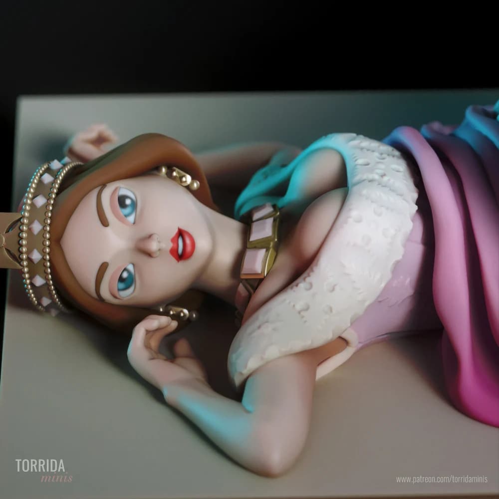 Rainha Victoria — Miniatura 3D Pin-up Realeza | Torrida Minis