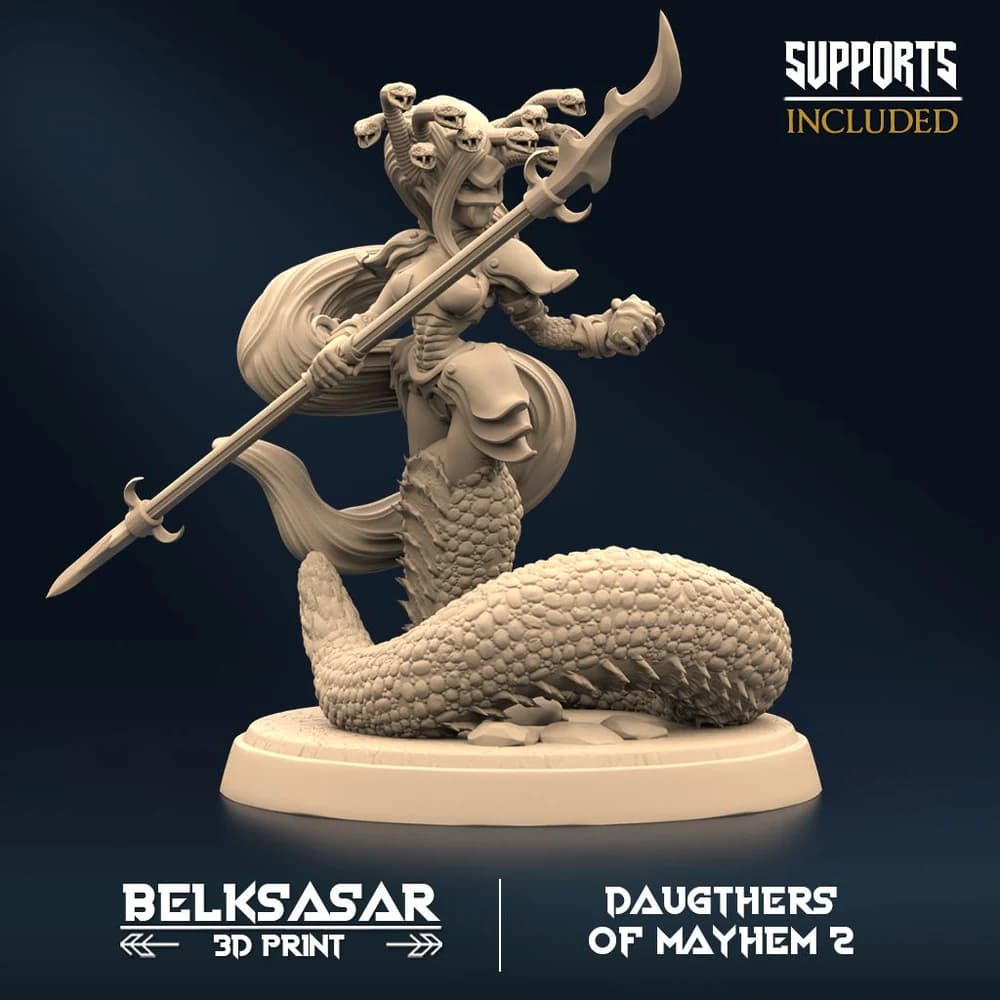 Saqueadora do Caos D — Miniatura 3D Fantasia | Belksasar