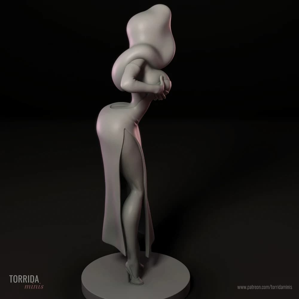 Jessica Rabbit — Miniatura 3D Pin-up Clássica | Torrida Minis