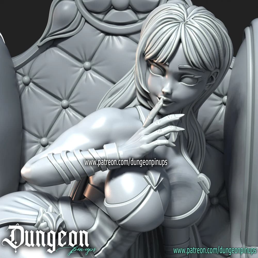 Isabella — Miniatura 3D Pin-up Clássica | RN Estudio