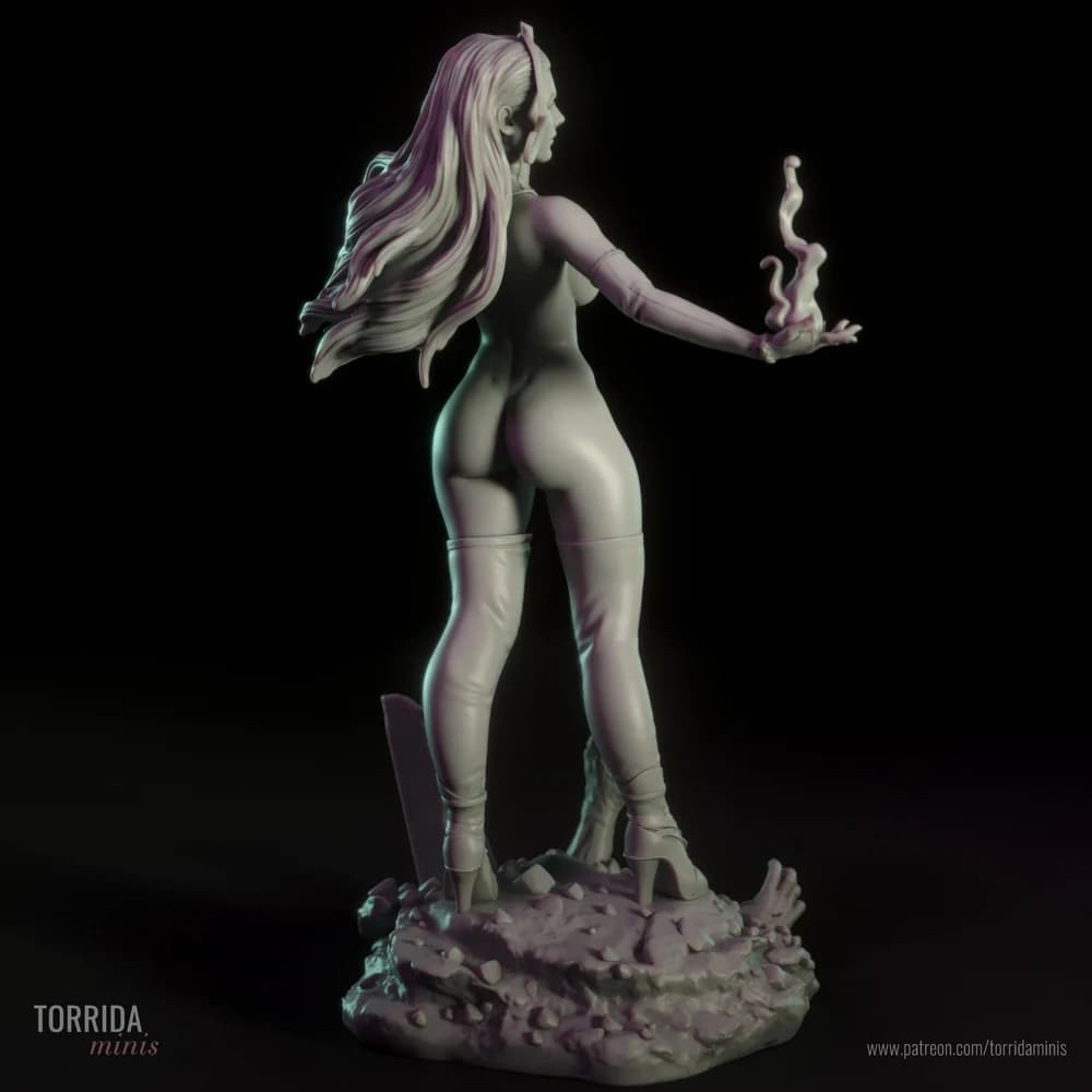 Liliana Vess — Miniatura 3D Fantasia Sombria | Torrida Minis