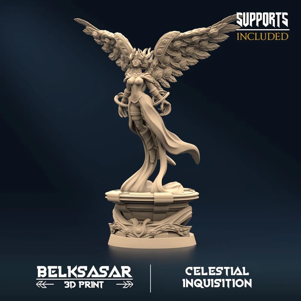 Testemunha da Inquisição B — Miniatura 3D Fantasia Celestial | Belksasar