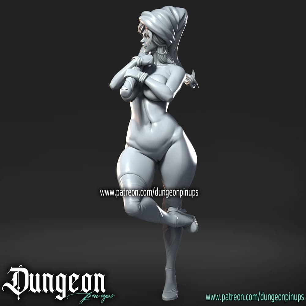 Mamãe Noel — Miniatura 3D Pin-up Natalina | RN Estudio