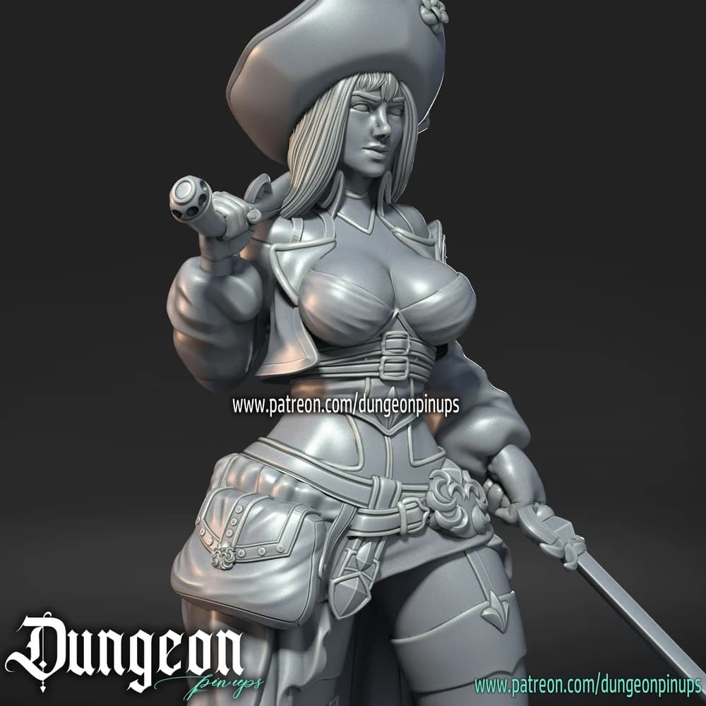 Boni Anne — Miniatura 3D Pirata | RN Estudio