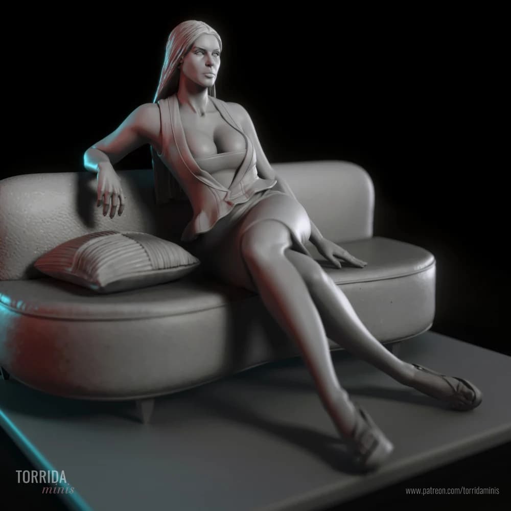 Persephone — Miniatura 3D Pin-up Moderna | Torrida Minis