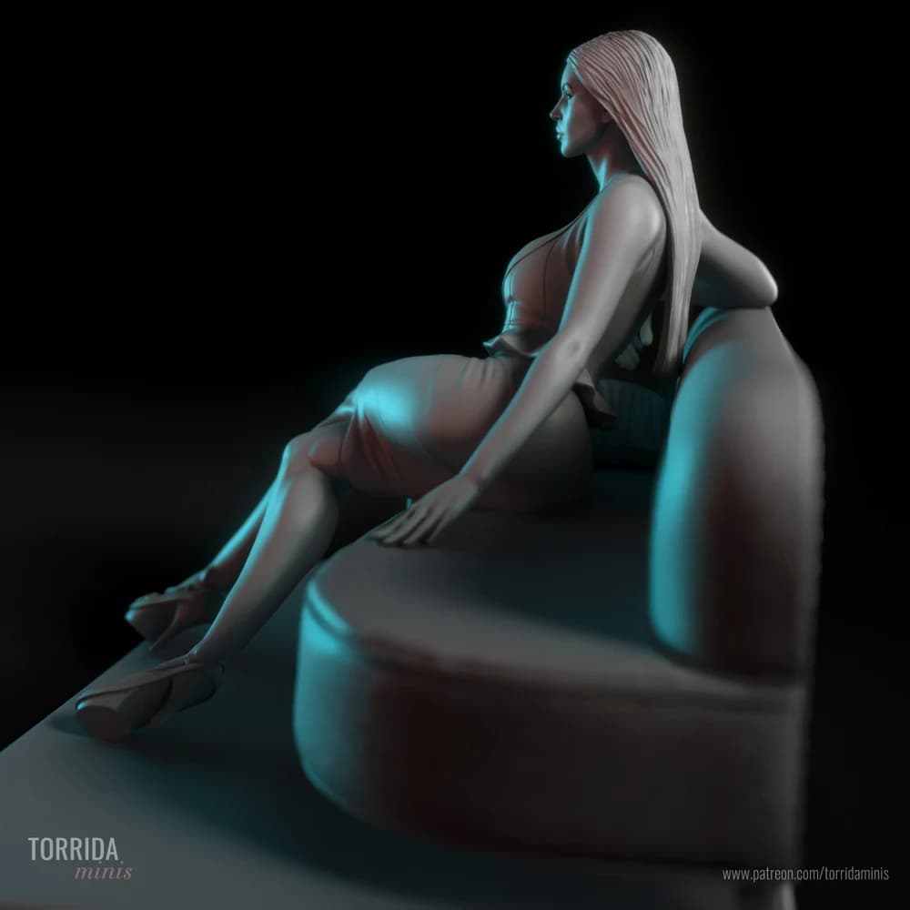 Persephone — Miniatura 3D Pin-up Moderna | Torrida Minis